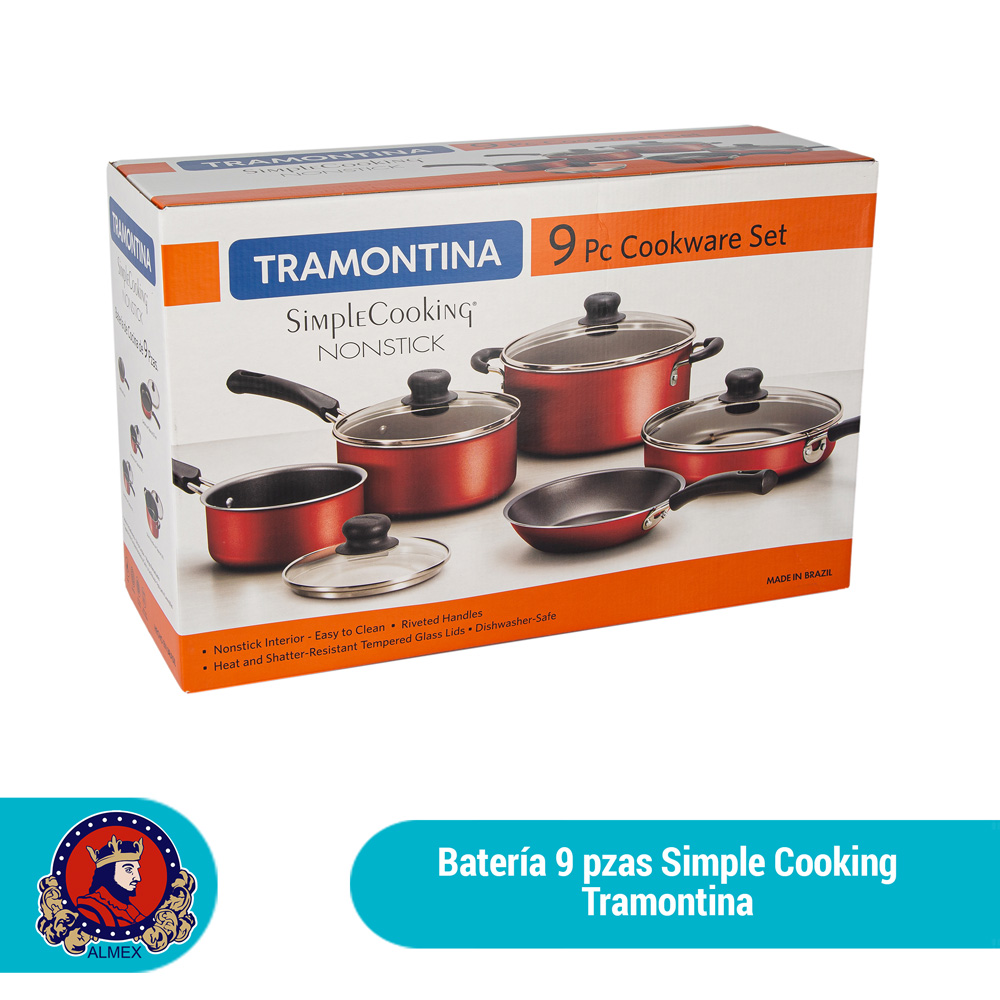 Batería de Cocina Simple Cooking 9 piezas - Tramontina Store