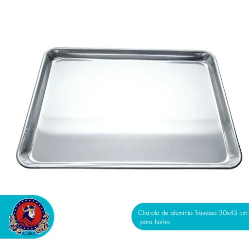 Charola De Aluminio Travessa 30x45 Cm Para Horno