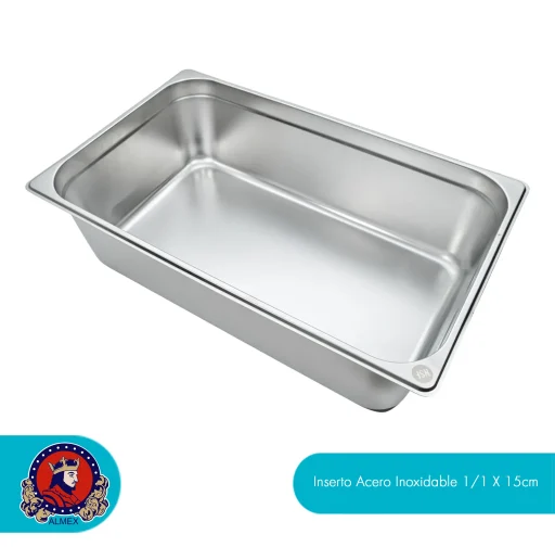 Inserto Acero Inoxidable 1/1 X 15cm
