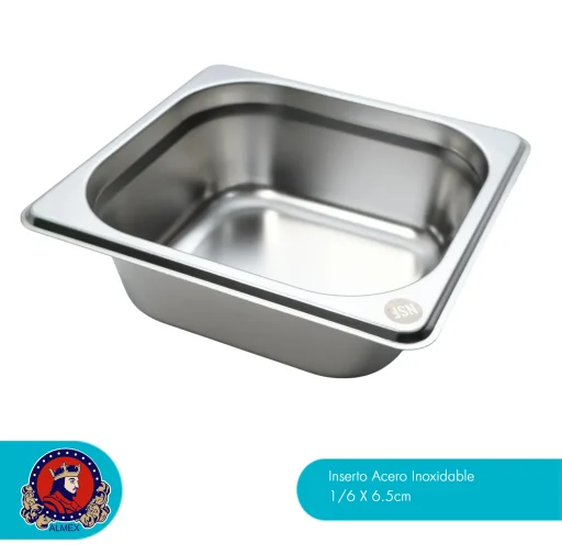 Inserto Acero Inoxidable 1/6 X 6.5cm