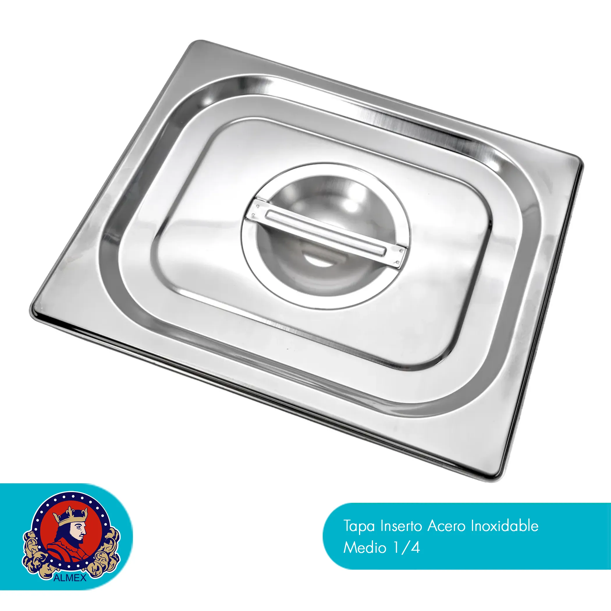 Tapa sólida fabricada en acero inoxidable de alta resistencia, compatible con contenedores y charolas estándar Gastronorm 1/4. Diseñada para operaciones profesionales que requieren estabilidad térmica, higiene y durabilidad en uso diario.