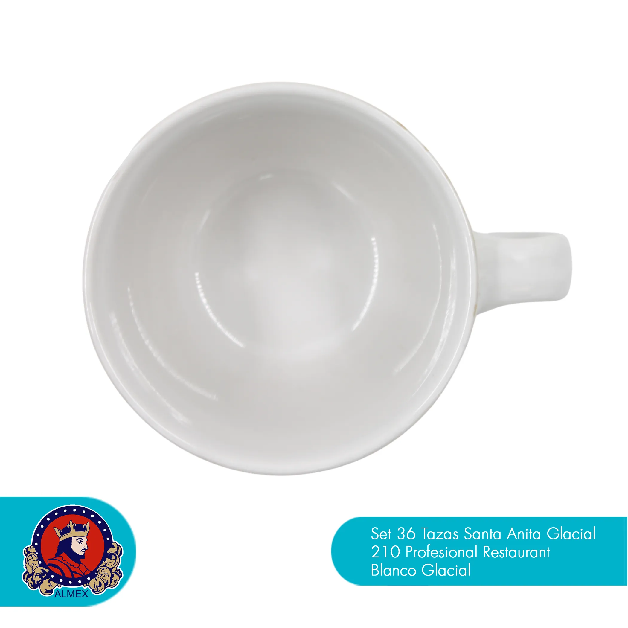 Set 36 Tazas Santa Anita Glacial 210 Ml - Imagen 3
